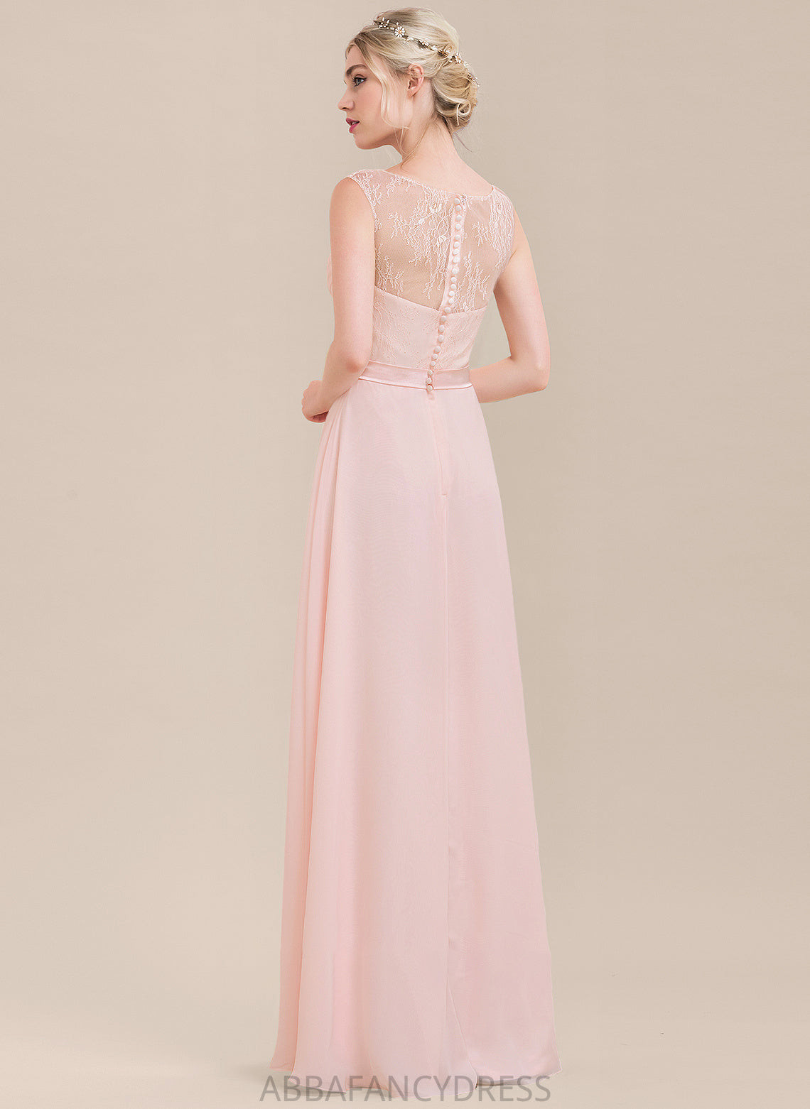 Ruffle Neckline Floor-Length A-Line Silhouette Sweetheart Length Embellishment Fabric Kallie A-Line/Princess Straps