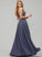 Neck Prom Dresses Floor-Length A-Line Chiffon With Alaina Scoop Sequins Lace