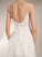 A-Line Train Sequins Wedding Dresses Dress With Neckline Square Court Wedding Beading Lilah