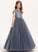 Neck Floor-Length Scoop Junior Bridesmaid Dresses Tulle Mireya Ball-Gown/Princess Lace
