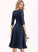 Neckline Knee-Length Fabric A-Line Length Pockets Embellishment Silhouette V-neck Zion Spaghetti Staps Sleeveless