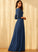 Silhouette V-neck Fabric Length Floor-Length Neckline Straps A-Line Kassandra Sleeveless A-Line/Princess Spaghetti Staps