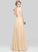 Embellishment Fabric Flower(s) Length One-Shoulder A-Line Neckline Silhouette Ruffle Floor-Length Marilyn Floor Length