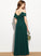 Helen Off-the-Shoulder A-Line Floor-Length With Junior Bridesmaid Dresses Ruffles Cascading Chiffon
