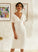 Wedding V-neck Wedding Dresses Knee-Length Laylah Dress Sheath/Column