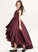 Asymmetrical Satin Junior Bridesmaid Dresses Neck Scoop Ruffle Ruth With A-Line