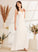 A-Line V-neck Deborah Wedding Dresses Sweep Beading With Split Dress Front Train Wedding