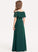 Bow(s) Floor-Length Laci Junior Bridesmaid Dresses Chiffon A-Line Off-the-Shoulder With