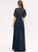 Embellishment Length A-Line Fabric Neckline Silhouette V-neck SplitFront Floor-Length Jasmin Spaghetti Staps Sheath/Column