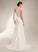 Dress Lace With V-neck Kaylen Train Wedding Dresses Sheath/Column Wedding Court