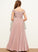 Off-the-Shoulder Floor-Length Junior Bridesmaid Dresses Thalia Chiffon A-Line Lace