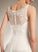 Wedding Sweep A-Line Clare Lace With Sequins Wedding Dresses Illusion Dress Train