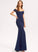 Trumpet/Mermaid Neckline Length Embellishment Floor-Length Fabric SplitFront Silhouette Off-the-Shoulder Ashley Natural Waist Sleeveless