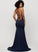 Train Front Trumpet/Mermaid With Leilani Square Neckline Prom Dresses Sweep Jersey Split