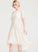 Wedding Dresses Chiffon Valentina Dress With Pleated Scoop A-Line Wedding Neck Asymmetrical