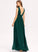V-neck Floor-Length A-Line Embellishment Fabric Neckline Length SplitFront Silhouette Esperanza Floor Length Sleeveless