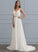 Sequins Wedding Dresses Chiffon A-Line V-neck Beading Mollie With Dress Train Wedding Court
