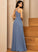 Silhouette Floor-Length A-Line ScoopNeck Fabric Straps Neckline Length Leila Sleeveless A-Line/Princess Floor Length