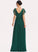 Length Lace Fabric SplitFront Silhouette Embellishment V-neck Floor-Length Neckline A-Line Lilian Sleeveless