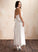 Chiffon A-Line Halter Wedding Dresses Wedding Dress Ankle-Length Meredith Ruffle With Bow(s)
