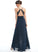 V-neck Neckline A-Line Lace Asymmetrical Embellishment Fabric Length Bow(s) Silhouette Kendal Knee Length