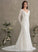Court Dress Dahlia Trumpet/Mermaid V-neck Lace Wedding Train Wedding Dresses