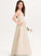 V-neck Junior Bridesmaid Dresses Satin Pockets Kassidy With Floor-Length A-Line