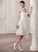 Elvira Dress Wedding Dresses Ruffle A-Line With Wedding Chiffon Knee-Length Sweetheart