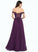 With Prom Dresses Ball-Gown/Princess Madyson Floor-Length Beading Sequins Chiffon Off-the-Shoulder