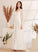 V-neck Wedding Beading Alyssa A-Line Sequins Dress With Wedding Dresses Split Front Sweep Train