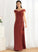 Ruffle Fabric Neckline Length Embellishment Sheath/Column Off-the-Shoulder Floor-Length Silhouette Janiya Natural Waist Floor Length