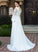 Lace With Chiffon Wedding Madelynn Wedding Dresses Beading V-neck Train Court A-Line Dress