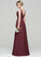 Ruffle Silhouette Neckline Sequins A-Line Floor-Length Fabric Lace V-neck Length Beading Embellishment