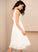 Wedding Dresses Wedding Knee-Length V-neck A-Line Dress Karen