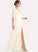 Length Fabric SplitFront V-neck Floor-Length Neckline Embellishment A-Line Silhouette Vanessa Halter Sleeveless