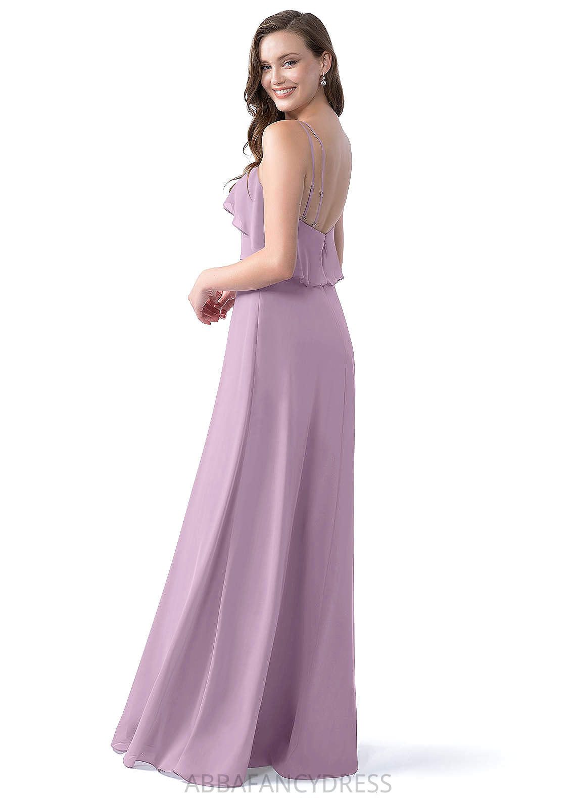 Sydnee Straps Sleeveless A-Line/Princess Natural Waist Floor Length Bridesmaid Dresses