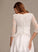 Wedding Dresses Pockets Tea-Length A-Line Neck Juliet Scoop With Wedding Dress