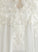Floor-Length Lace Dress V-neck Chiffon A-Line Wedding With Sequins Wedding Dresses Annabel