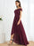 Lace Off-the-Shoulder A-Line Embellishment Neckline Silhouette Fabric Asymmetrical Length Jazlene A-Line/Princess Floor Length