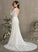 Court Dress Dahlia Trumpet/Mermaid V-neck Lace Wedding Train Wedding Dresses