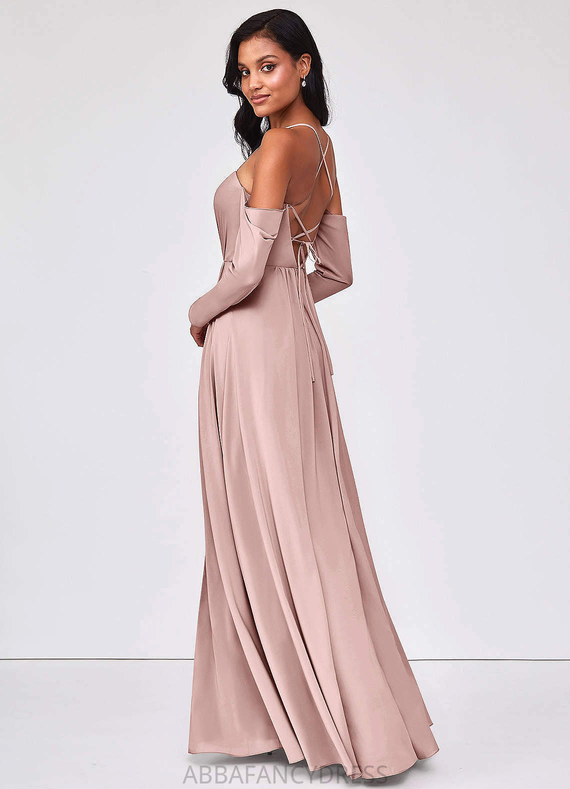 Chelsea Empire Waist A-Line/Princess Sleeveless Floor Length Spaghetti Staps Bridesmaid Dresses