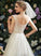 Denisse Dress With Illusion Wedding Dresses Train Lace Beading Court A-Line Sequins Wedding