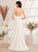 A-Line V-neck Deborah Wedding Dresses Sweep Beading With Split Dress Front Train Wedding