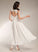 Asymmetrical Neck A-Line Dress Wedding Scoop Jamiya Wedding Dresses