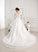 Appliques With V-neck Ball-Gown/Princess Jayden Wedding Dresses Lace Satin Beading Train Dress Wedding Chapel