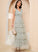 Zara Prom Dresses V-neck Ankle-Length A-Line