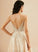 With Prom Dresses Floor-Length V-neck A-Line Lace Satin Lilianna
