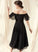 A-Line CascadingRuffles Silhouette Asymmetrical Neckline Off-the-Shoulder Length Embellishment Fabric Nicole A-Line/Princess Sleeveless