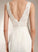 Sheath/Column Wedding Dresses Sequins Court Train V-neck Jasmine With Dress Wedding