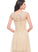 Ruffle Chiffon Flower(s) Beading Scoop Prom Dresses With Floor-Length A-Line Aubrie Neck